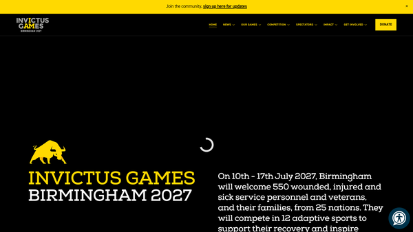 Screenshot of the Invictus UK 2027 Limited website