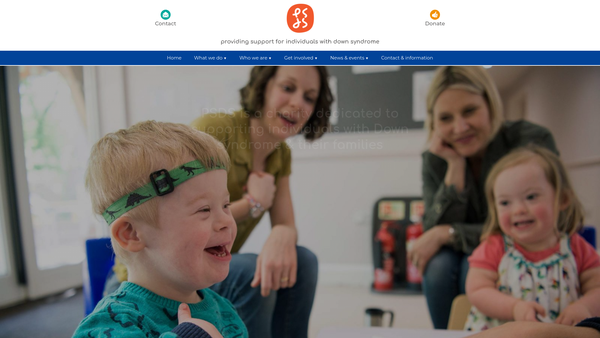 Screenshot of the Psds - Providing Support For Individuals With Down Syndrome And Their Families website