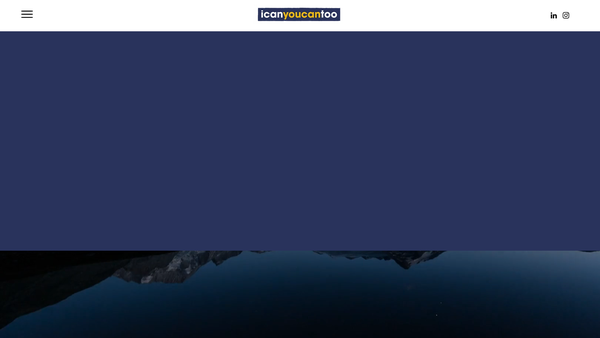 Screenshot of the Icanyoucantoo Foundation website