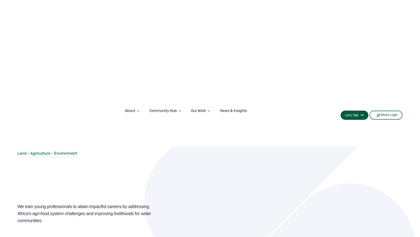 Screenshot of the Ganzafrica CIO website