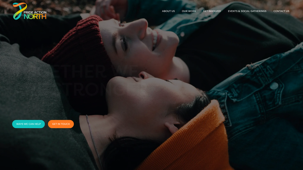 Screenshot of the Northumberland Pride Limited website