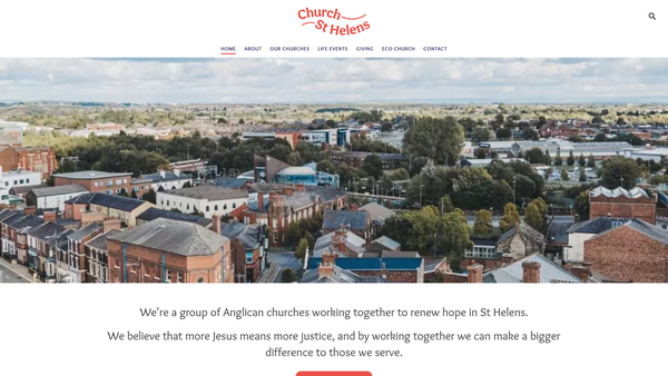 Screenshot of the The Parochial Church Council Of The Ecclesiastical Parish Of St Helens website