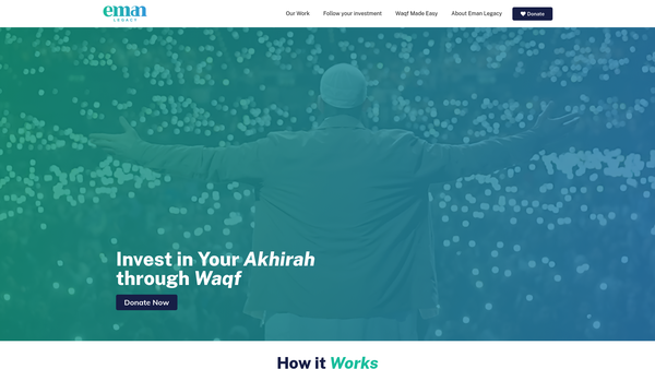Screenshot of the Eman Legacy website