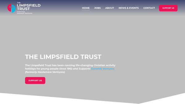Screenshot of the The Limpsfield Trust website