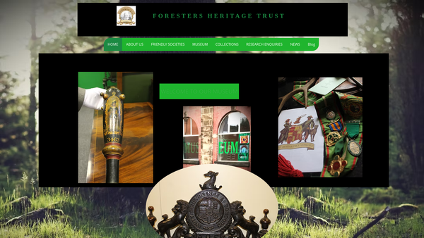 Screenshot of the The Foresters Heritage Trust website