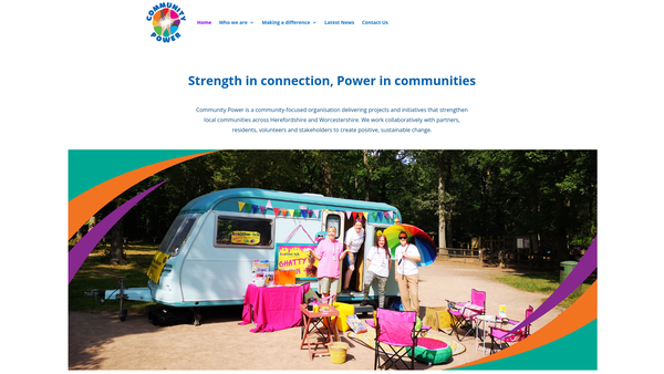 Screenshot of the Community Power website
