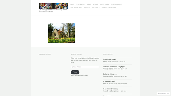 Screenshot of the Parochial Church Council Of St Andrew's Nuthurst And Church Of The Good Shepherd Mannings Heath website