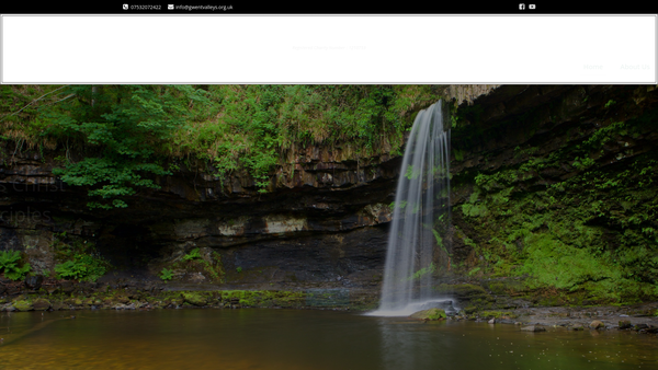 Screenshot of the Gwent Valleys Evangelism website
