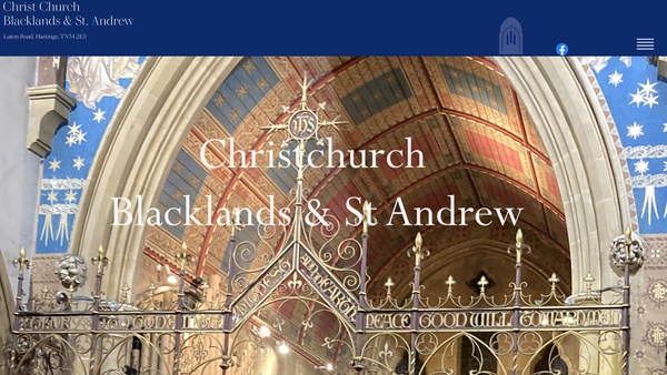 Screenshot of the The Parochial Church Council Of The Ecclesiastical Parish Of Christ Church Hastings And St Andrews website