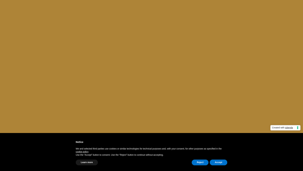 Screenshot of the Arif-Generation website