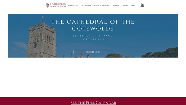 Screenshot of the The Parochial Church Council Of The Ecclesiastical Parish Of St Peter And St Paul Northleach In The Diocese Of Gloucester website