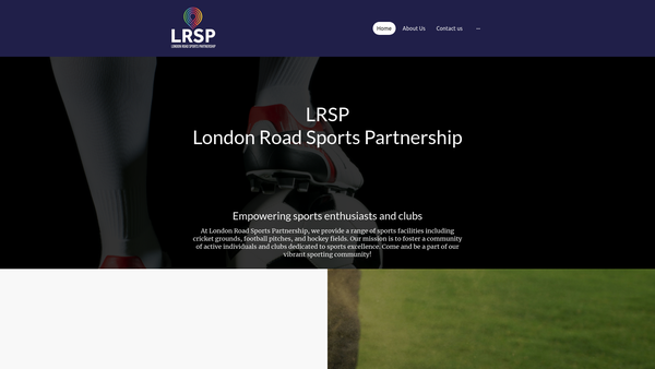 Screenshot of the London Road Sports Partnership Limited website