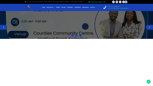 Screenshot of the The Lighter's Place website