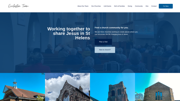 Screenshot of the The Parochial Church Council Of The Ecclesiastical Parish Of St James With St Matthew, Eccleston, In The Diocese Of Liverpool website