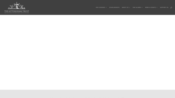 Screenshot of the The Attingham Trust for the Study of Historic Houses and Collections in Britain. website