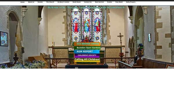 Screenshot of the The Parochial Church Council Of The Ecclesiastical Parish Of St Mary The Virgin Houghton With Wyton In The Diocese Of Ely website