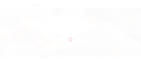 Screenshot of the Sunday Suppers website