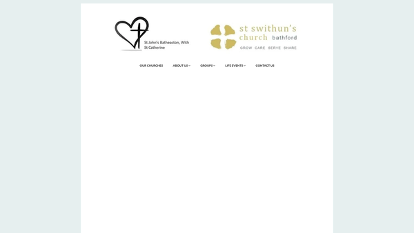 Screenshot of the The Parochial Church Council Of The Ecclesiastical Parish Of St Swithun's Bathford In The Diocese Of Bath & Wells website