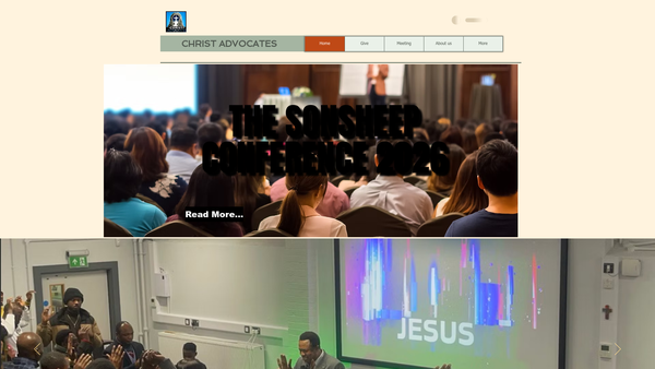 Screenshot of the Christ Advocates Church Ltd website