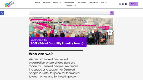Screenshot of the Bdef CIO website
