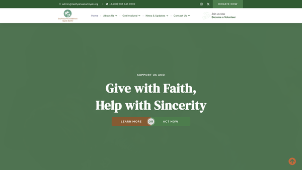 Screenshot of the Tasfiyah Wa Tarbiyah website