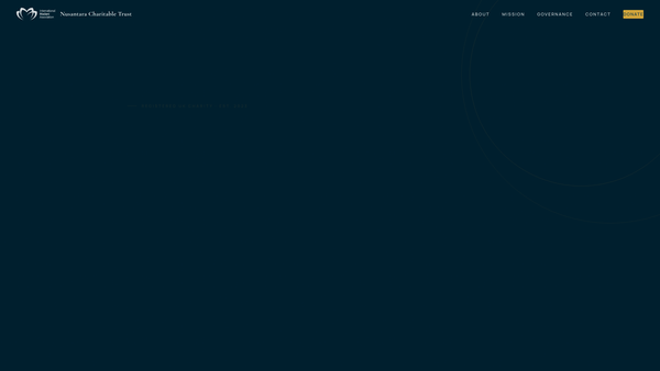 Screenshot of the Nusantara Charitable Trust Limited website