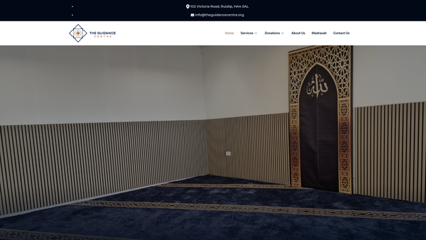 Screenshot of the The Guidance Centre website