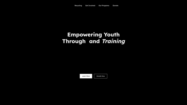 Screenshot of the Strive4purpose website