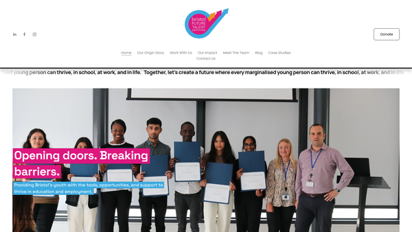Screenshot of the Bristol Future Talent Partnership website
