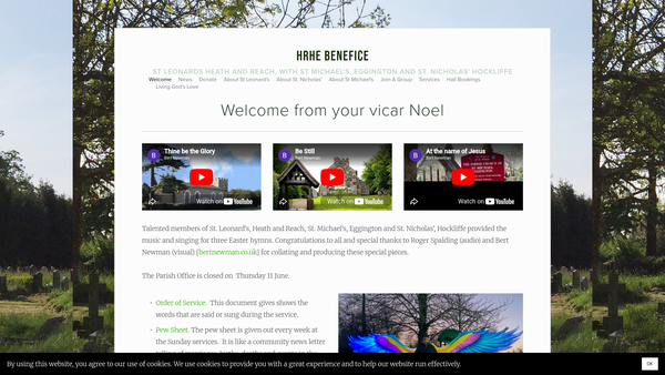 Screenshot of the St.leonards Pcc Heath And Reach website