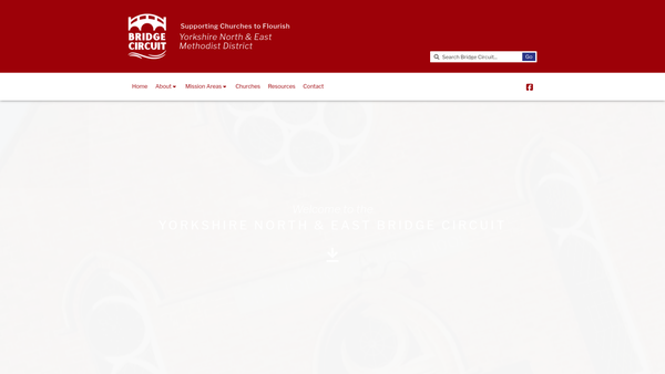 Screenshot of the Yorkshire North And East Bridge Methodist Circuit website