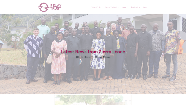 Screenshot of the Relay Trust website