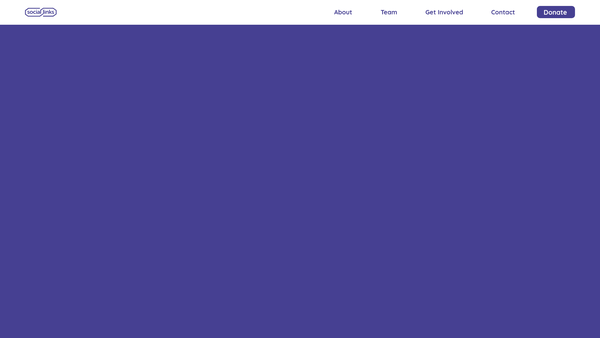 Screenshot of the Social Links - Beating Boredom In Homeless Services website