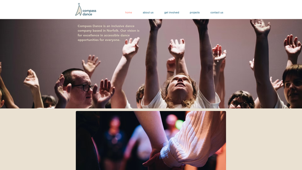Screenshot of the Compass Dance website