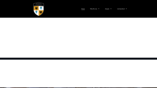 Screenshot of the The Sforza Foundation website