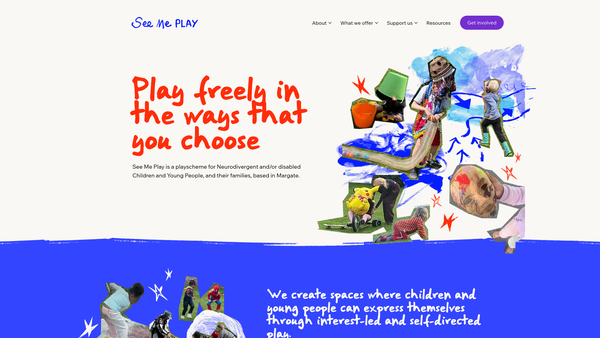Screenshot of the See ME Play website