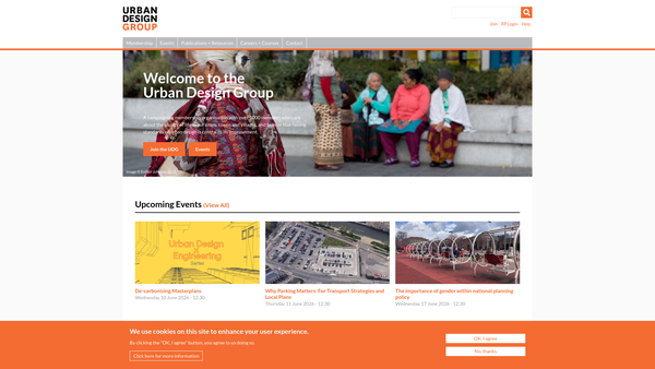 Screenshot of the Urban Design Group website