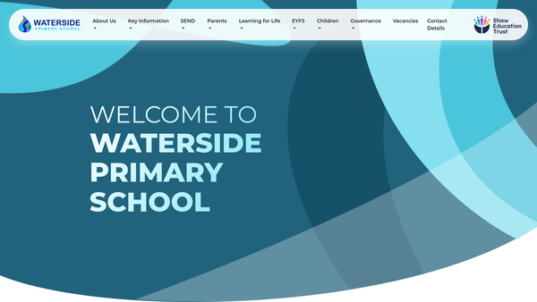 Screenshot of the Waterside Primary School Psfa website