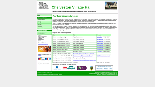 Screenshot of the Educational Foundation Of Bailey And Levett website
