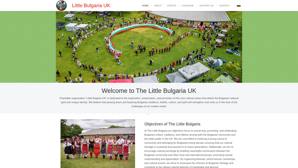 Screenshot of the Little Bulgaria UK website