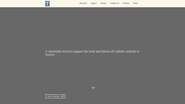 Screenshot of the Sussex Catholic Education Trust website