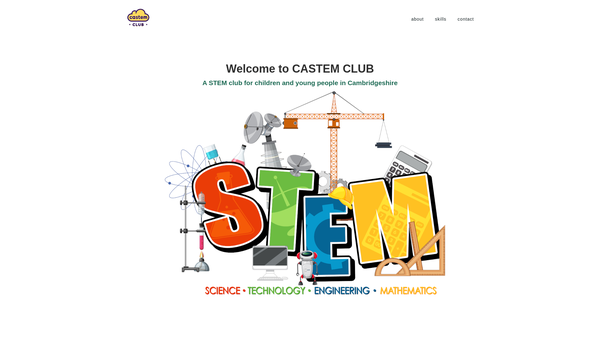Screenshot of the Castem Club website