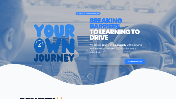 Screenshot of the Your Own Journey website