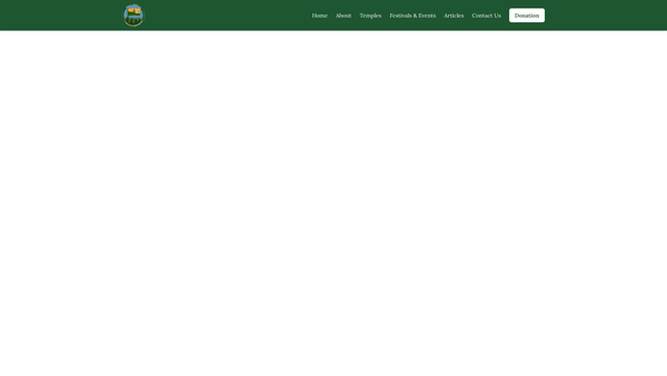 Screenshot of the Wales Hanuman website