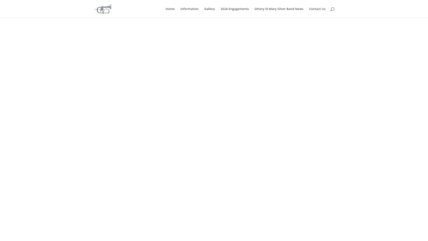 Screenshot of the Ottery St Mary Silver Band website