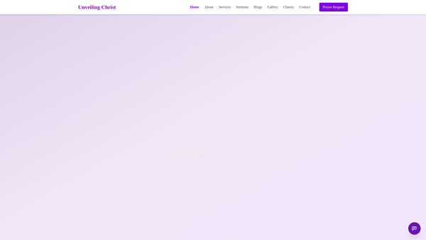 Screenshot of the Unveiling Christ Ministries website