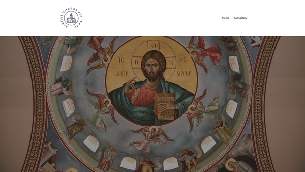 Screenshot of the Kent Orthodox Monastery website