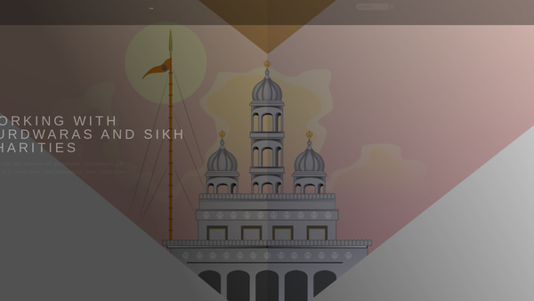 Screenshot of the Gurdwara Aid website