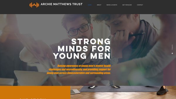 Screenshot of the Archie Matthews Trust website