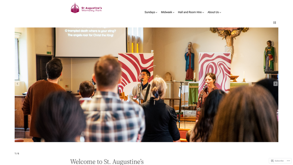 Screenshot of the The Parochial Church Council Of The Ecclesiastical Parish Of St Augustine Wembley Park In The Diocese Of London website